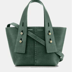 Frame Les Second Mini Crossbody -‎ Forest Green Lizard Leather Gold Crossbody
